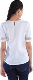 Dewberries Formal Short Sleeve Self Design Women's Top
