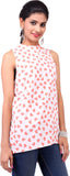 Jahnavi'S Universe Casual Sleeveless Printed Women's Top