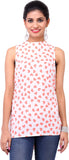 Jahnavi'S Universe Casual Sleeveless Printed Women's Top