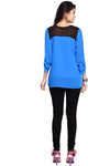 Urban Fashion Bank Casual 3/4 Sleeve Solid Women's Top