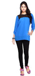 Urban Fashion Bank Casual 3/4 Sleeve Solid Women's Top