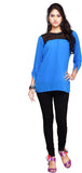 Urban Fashion Bank Casual 3/4 Sleeve Solid Women's Top
