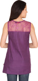Bedazzle Casual Sleeveless Solid Women's Top
