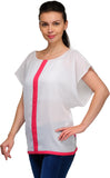 Tops And Tunics Casual Butterfly Sleeve Solid Women's Top