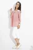 IDK Casual 3/4 Sleeve Solid Women's Top