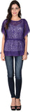 Latin Quarters Casual Butterfly Sleeve Self Design Women's Top