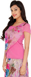 Majori Casual, Festive, Party Short Sleeve Floral Print Women's Top