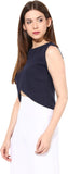 Miss Chase Casual Sleeveless Solid Women's Top