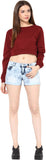 Miss Chase Casual Full Sleeve Solid Women's Top