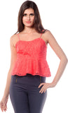 Miss Chase Casual Sleeveless Solid Women's Top
