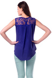 Miss Chase Casual Sleeveless Solid Women's Top