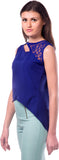 Miss Chase Casual Sleeveless Solid Women's Top
