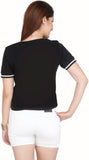 Meish Casual Short Sleeve Embellished Women's Top