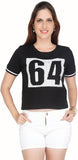 Meish Casual Short Sleeve Embellished Women's Top