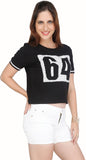 Meish Casual Short Sleeve Embellished Women's Top