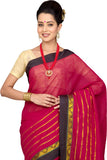 Pavechas Solid, Striped Mangalagiri Cotton Sari
