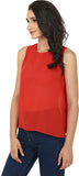 Forever Fashion Casual Sleeveless Solid Women's Top