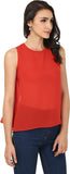 Forever Fashion Casual Sleeveless Solid Women's Top