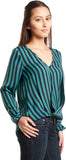Nun Casual Full Sleeve Striped Women's Top
