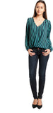 Nun Casual Full Sleeve Striped Women's Top