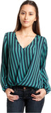Nun Casual Full Sleeve Striped Women's Top