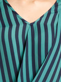 Nun Casual Full Sleeve Striped Women's Top