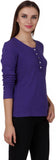 One Femme Formal, Party Full Sleeve Solid Women's Top
