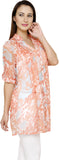 L'mode Floral Print Women's Tunic