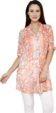 L'mode Floral Print Women's Tunic