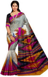 PerfectBlue Printed Bhagalpuri Cotton Sari