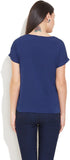 Popnetic Casual Short Sleeve Solid Women's Top