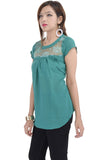 Fantasy Ika Casual Short Sleeve Solid Women's Top