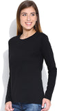 Happy Hippie Casual Full Sleeve Solid Women's Top