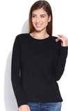 Happy Hippie Casual Full Sleeve Solid Women's Top