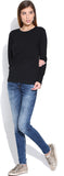 Happy Hippie Casual Full Sleeve Solid Women's Top