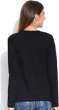 Happy Hippie Casual Full Sleeve Solid Women's Top