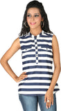 Life by Shoppers Stop Casual Sleeveless Solid Women's Top
