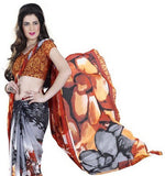 RadadiyaTRD Embriodered Bollywood Georgette Sari