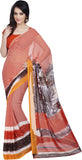 Shonaya Self Design, Printed Fashion Synthetic Georgette Sari