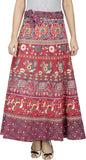 Wisegirls Printed Women's Wrap Around Skirt