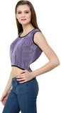 Shilpkala Casual Sleeveless Self Design Women's Top