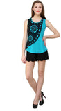 Shilpkala Casual Sleeveless Embellished Women's Top