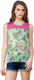 Shilpkala Casual Sleeveless Printed Women's Top