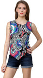 Shilpkala Casual Sleeveless Printed Women's Top