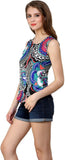 Shilpkala Casual Sleeveless Printed Women's Top