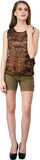 Shilpkala Casual Sleeveless Printed Women's Top