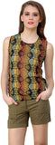 Shilpkala Casual Sleeveless Printed Women's Top