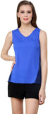 Shilpkala Casual Sleeveless Solid Women's Top