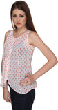 Co.in Casual Sleeveless Printed Women's Top