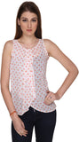 Co.in Casual Sleeveless Printed Women's Top